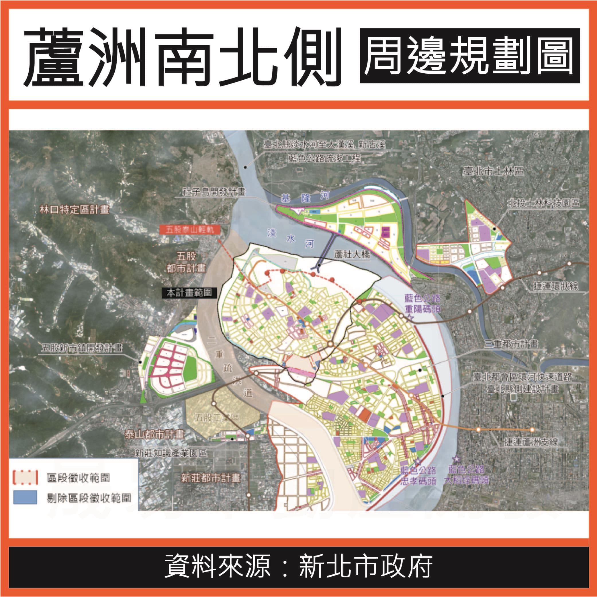 蘆洲南北側區段徵收區，完整介紹｜晟易不動產開發